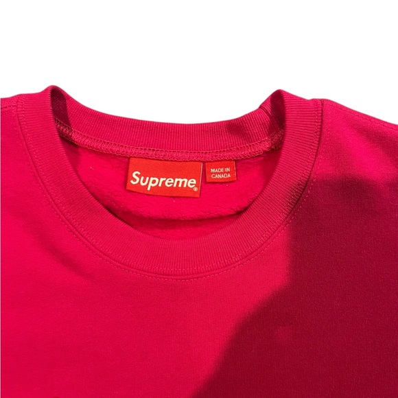 Supreme Kanji Crewneck ‘Fuchsia’ Long Sleeve Adults Men’s Size XL Pink - Picture 4 of 4